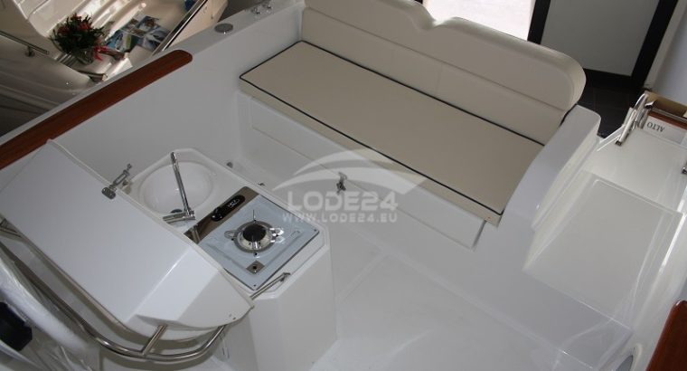 Inflatable boat with engine