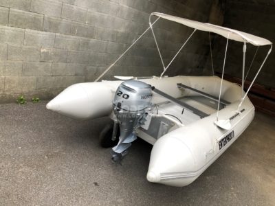 Inflatable boat with Honda 20HP engine