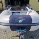 Inflatable engine boat