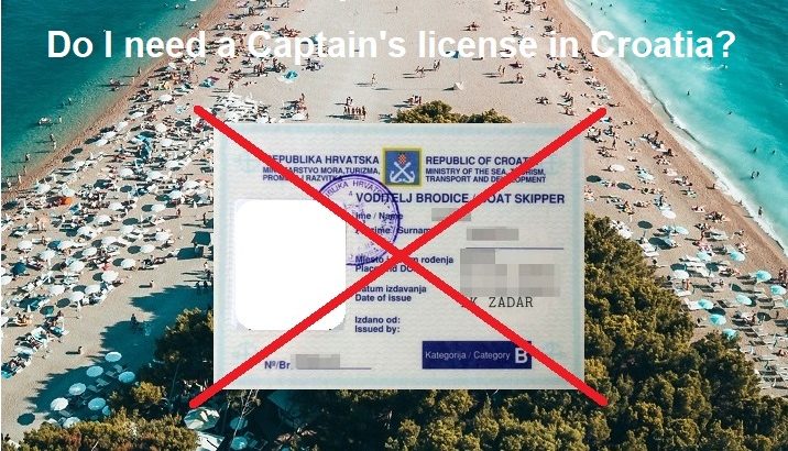 Do I need a Captain’s license in Croatia?